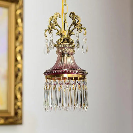 Suspension en cristal français au style rétro pour ambiance luxueuse — LZ4X9T2