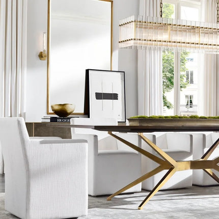 Lustre rectangulaire en cristal pour suspension de luxe — LZ4X9Q2