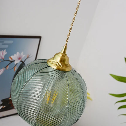 Lustre suspension en verre style rural pour décoration maison — LZ4P9XJ