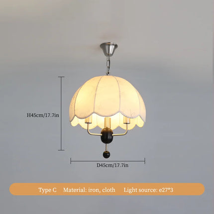 Lustre en tissu français haut de gamme pour intérieur — LZ4X9P2