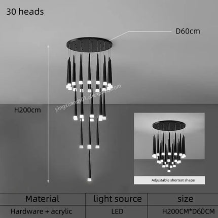Suspension LED moderne pour intérieur contemporain — LZ4X9T2