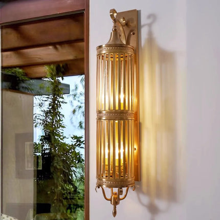 Applique murale extérieure LED étanche style antique en cuivre — LZ4R9XQ