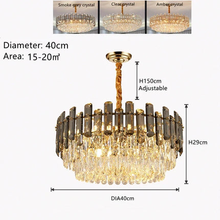 Lustre moderne en cristal K9 pour éclairage intérieur — LZ4P9XQ