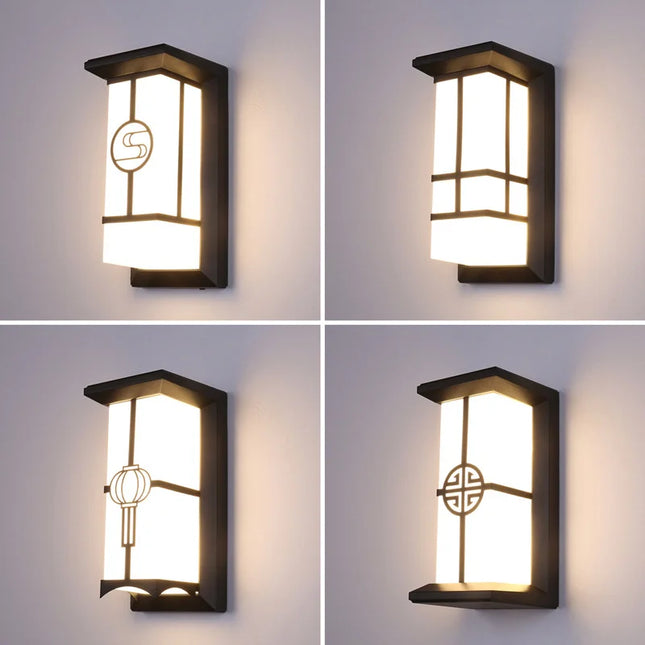 applique murale extérieure étanche abs pour éclairage de jardin