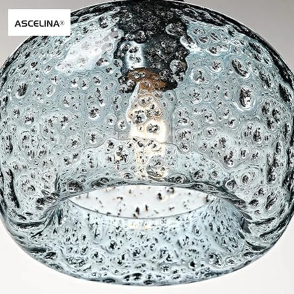 Suspension vintage en verre avec bulles d'air décoratives — LZ4X9T2