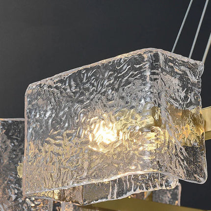 Lustre en verre motif eau pour décoration intérieure créative — LZ4X9J