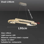 Ovale-L90cm / Chrome / Télécommande