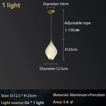 Suspension Magnolia pour décoration intérieure et éclairage raffiné — LZ4X9T