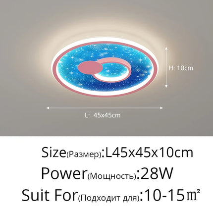 Lustre nordique lumineux style dessin animé pour enfants — LZ4X9J