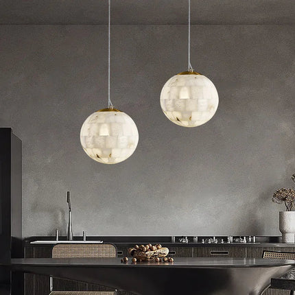 Suspension moderne en marbre naturel pour décoration intérieure — LZ4X9T