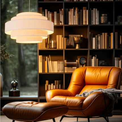 Lustre suspension en tissu pour éclairage minimaliste personnalisé — LZ4X9M