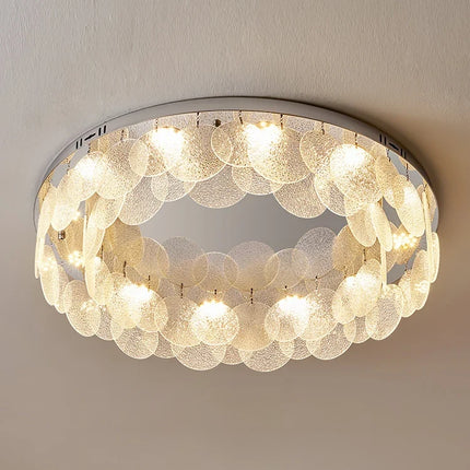 Plafonnier moderne en verre chromé pour décoration intérieure — LZ4X9T