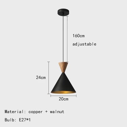 Suspension rétro en laiton avec cordon décoratif réglable — LZ4P9XJ