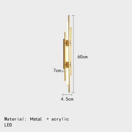 Applique murale LED au design minimaliste art déco — LZ4X9P2