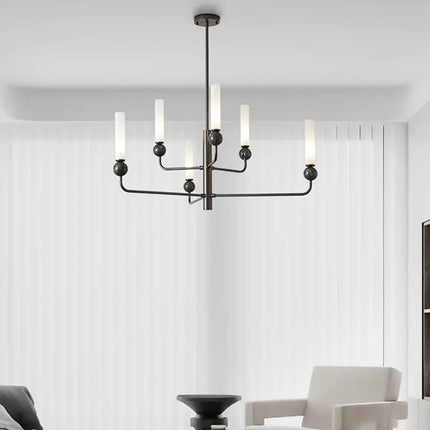 Lustre moderne en laiton avec boule acrylique — LZ4X9P