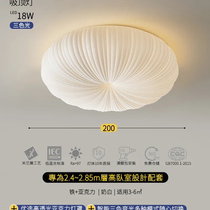 plafonnier led citrouille nordique pour chambre enfant lumière intelligente