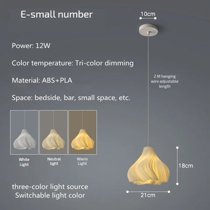 Lustre nordique petit modèle en forme de pétale pour ambiance chaleureuse — LZ4XJ9