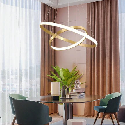 Lustre nordique moderne à télécommande au design épuré — LZ4X9J
