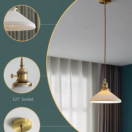 Lustre LED nordique style japonais luxe — LZ4X9P