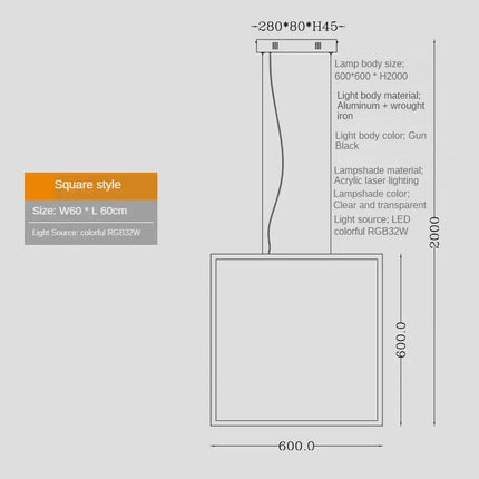 Lustre géométrique décoratif pour bar et restaurant — LZ4X9P2