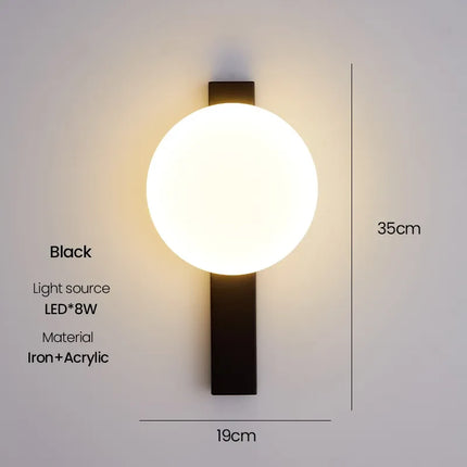 Applique murale LED sphérique au design moderne — LZ4Q9T1