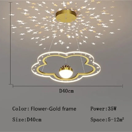 Lustre en forme d’étoile pour chambre d’enfant décorative — LZ4X9P2Q