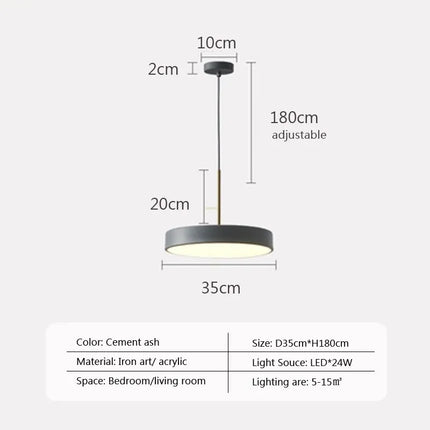 suspension led multicolore design pour éclairage intérieur moderne