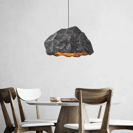 Lustre suspension nordique en microciment style japonais fait main — LZ4V9Q2
