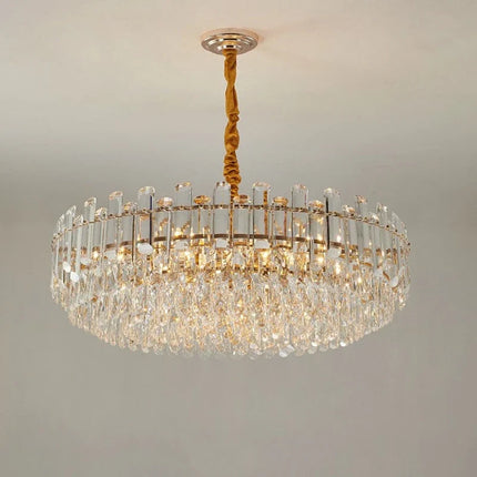 Lustre en cristal K9 avec éclairage LED pour décoration intérieure élégante — LZ4XJ9
