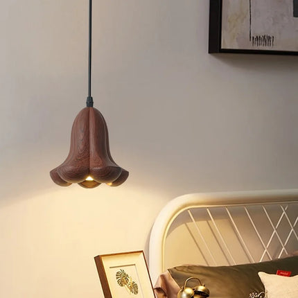 Suspension moderne en bois de noyer fait main pour décoration intérieure — LZ4D7XQ
