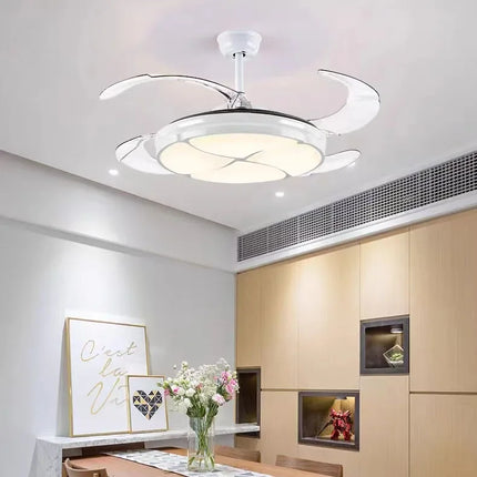 Plafonnier moderne silencieux avec ventilateur et éclairage intégré — LZ4Q7N