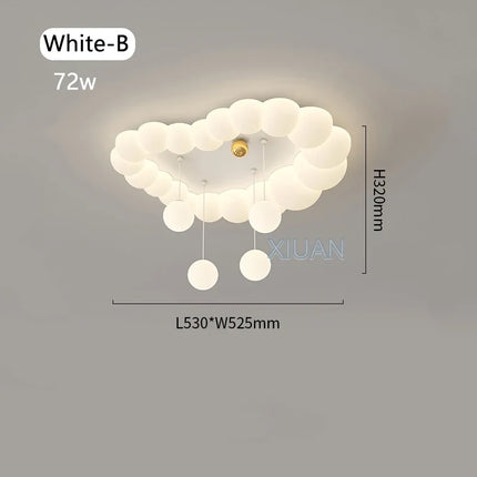 Plafonnier moderne en forme de nuage pour chambre d’enfant et salon — LZ4X9T
