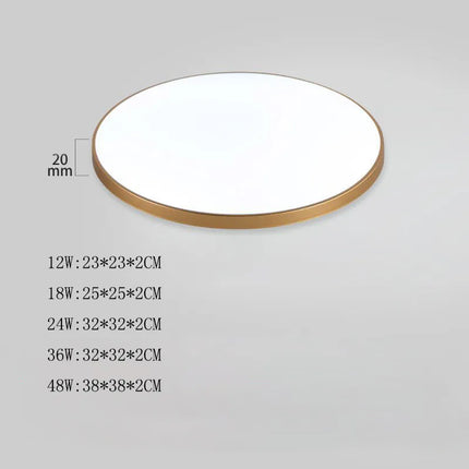 Plafonnier LED moderne 24W 36W 48W pour chambre et cuisine — LZ4X9Q