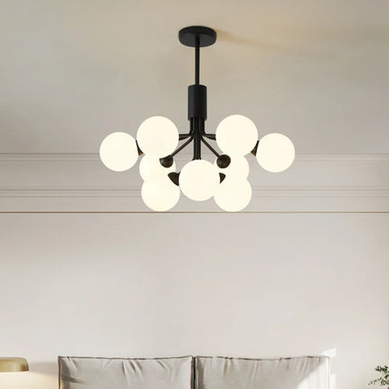 Lustre suspension en verre style nordique pour restaurant et salon — LZ4X9Q2N
