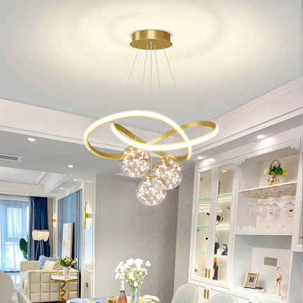 Lustre suspension moderne au design intérieur élégant — LZ4X9P