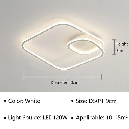 LED moderne Simple plafonnier allée Lustre pour salon salle à manger étude chambre décoration de la maison intérieur luminaire Lustre