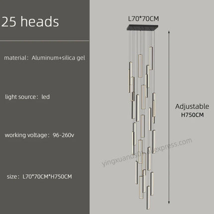 Lustre suspension moderne style loft pour intérieur élégant — LZ4X9M