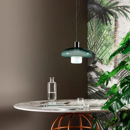 Suspension en verre design italien pour cuisine et salle à manger — LZ4X9T