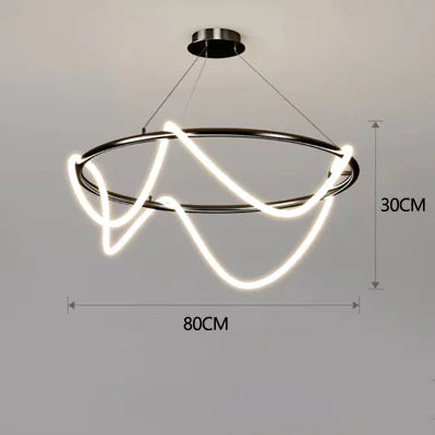Lustre LED moderne à tuyau long minimaliste pour bar — LZ4P9XJ