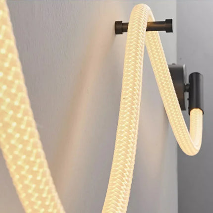 Applique murale LED moderne en tube néon silicone tissé — LZ4X9P2