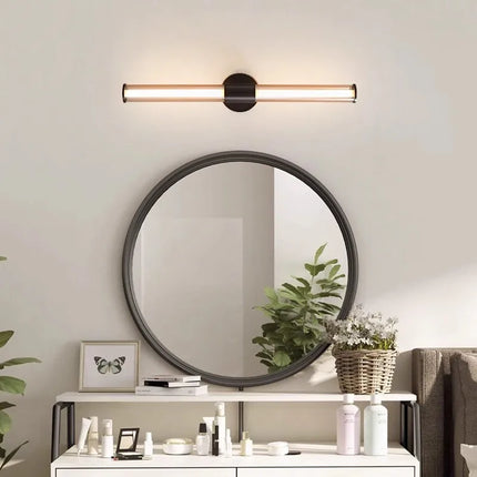 Applique murale rétro en verre et cuivre pour décoration — LZ4X9Q2