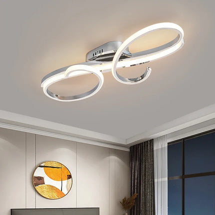 Plafonnier LED moderne plaqué pour salon, chambre et couloir — LZ4X9P2