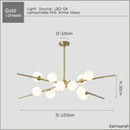 Gold 12 Heads / Warm White / CHINA