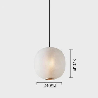 Suspension LED nordique en verre dépoli moderne — LZ4X9M