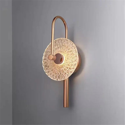 Applique murale LED ronde en verre pour éclairage artistique de luxe — LZ4P9XJ
