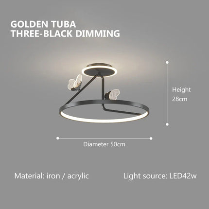 Plafonnier LED design moderne pour éclairage intérieur décoratif — LZ4X9P2