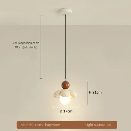 Lustre suspension moderne en forme de fleur pour restaurant — LZ4T9QX