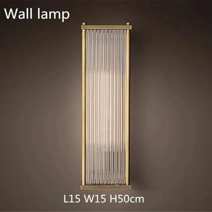Lustre suspension style loft américain en métal et tubes de verre — LZ4H7Q2