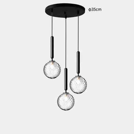 Lustre en verre moderne pour décoration intérieure élégante — LZ4X9M