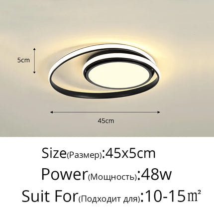 Plafonnier LED moderne pour éclairage intérieur décoratif — LZ4P9XJ